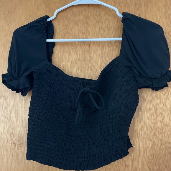 ARITZIA Wilfred Smocked Blouse - Picture 2 of 4